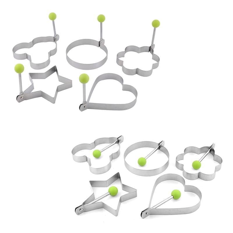 🍳 Premium Stainless Steel Egg Rings Molds – Easy Shaping for Perfect Breakfasts