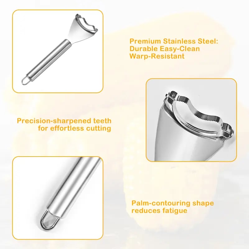 🌽Corn Kernel Peeler – Easy Corn Cob Stripper for Quick Kernel Removal🔥Buy 3 Get 1 Free