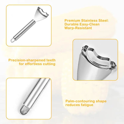 🌽Corn Kernel Peeler – Easy Corn Cob Stripper for Quick Kernel Removal🔥Buy 3 Get 1 Free