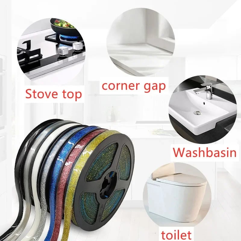 Ceramic Tile Mildewproof Gap Tape (One Roll 6m x 8mm)