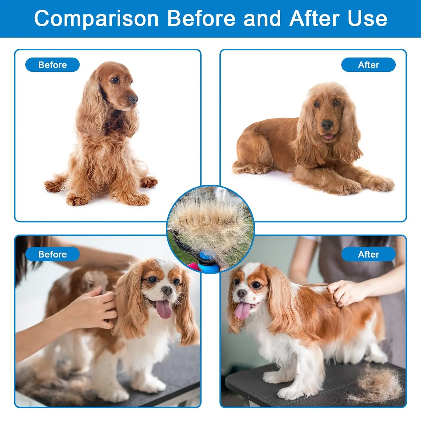 🔥Last Day 60% OFF✨Professional Deshedding Tool For Dogs And Cats🐶🐱