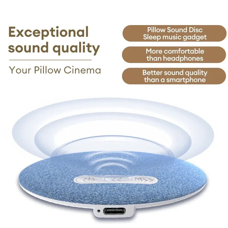 Thin Bluetooth Pillow Speaker