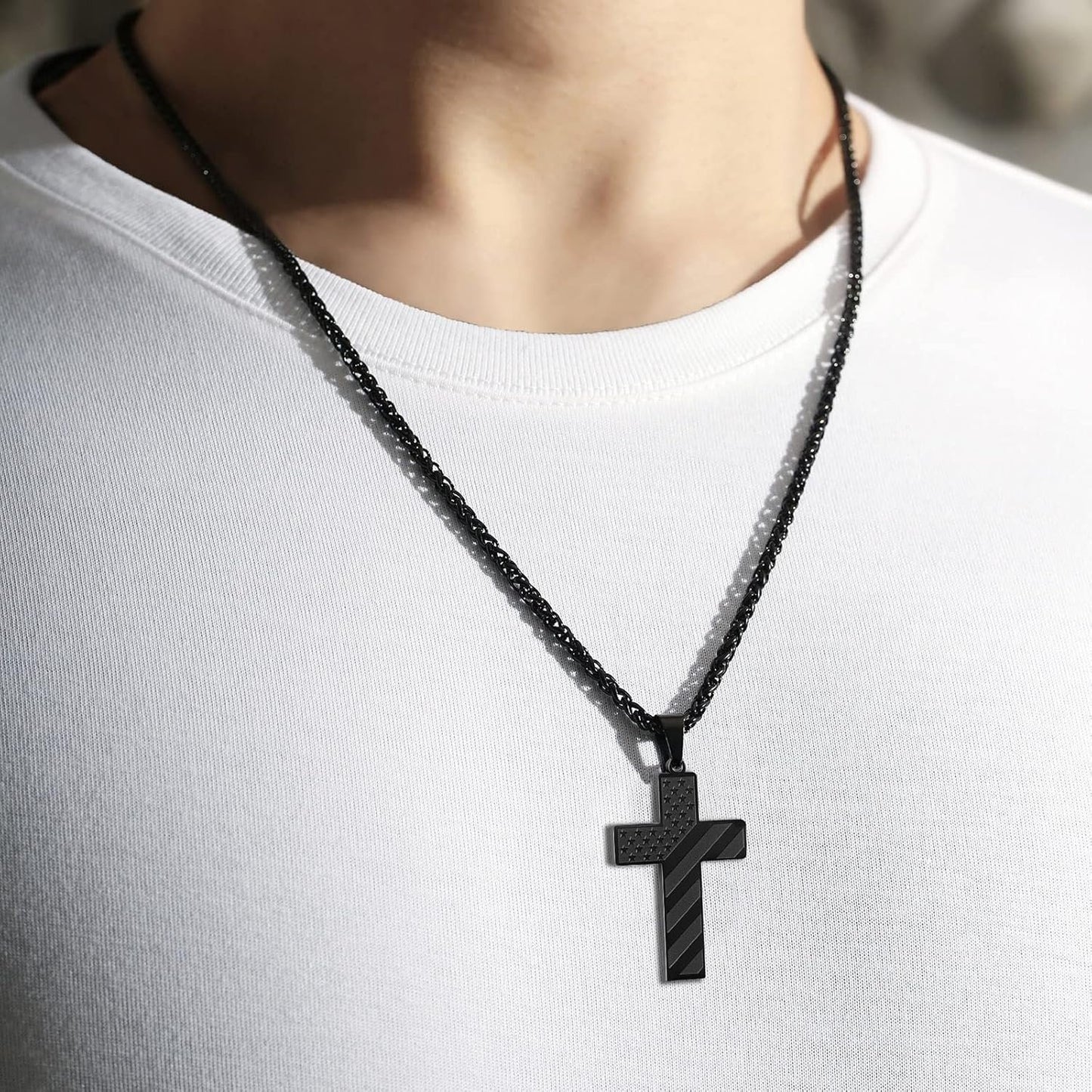 🏆Flash Sale⚡ 50K+ SOLD! Almost Gone-💥🎉✨Flag Cross Necklace, Best Gifts