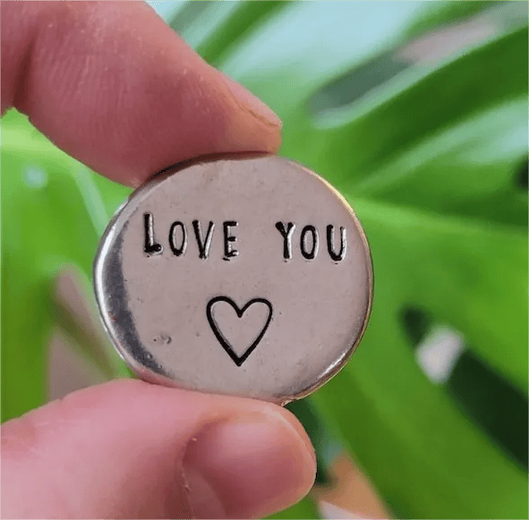 🎁 - ✨HEARTFELT PEWTER POCKET TOKENS