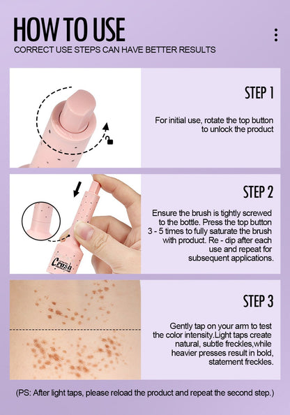 faux freckle stamp - natural-looking