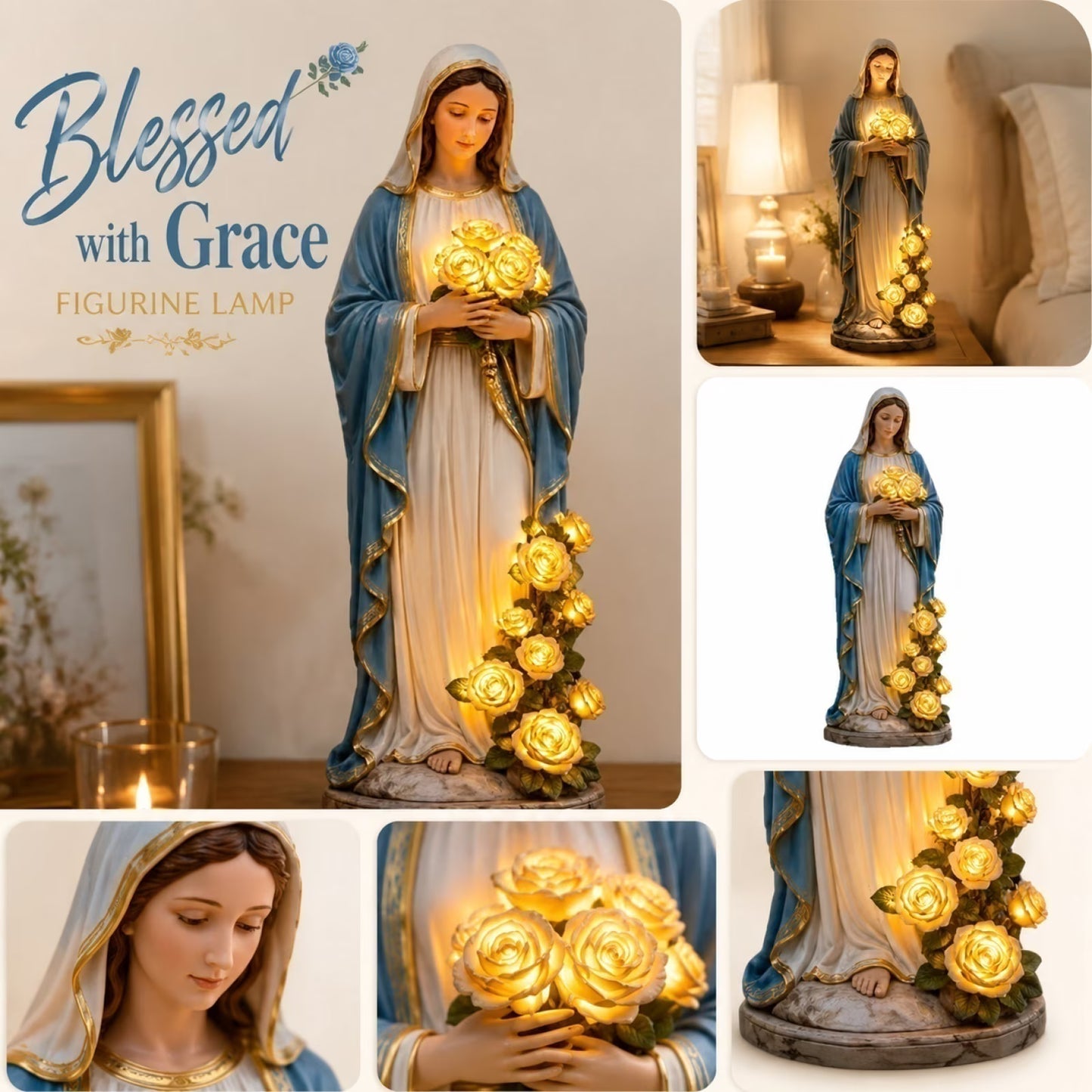 💗Virgin Mary Garden Light