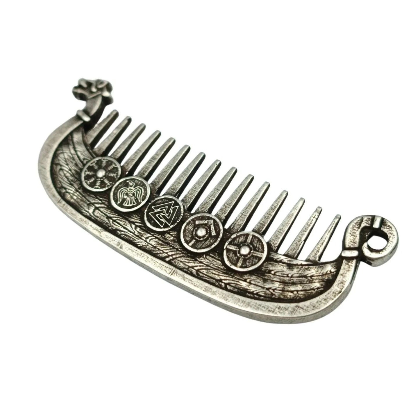 🛡️Last Day 49% OFF⚔️ Viking Drakkar Beard Comb | Hand-Cast Metal