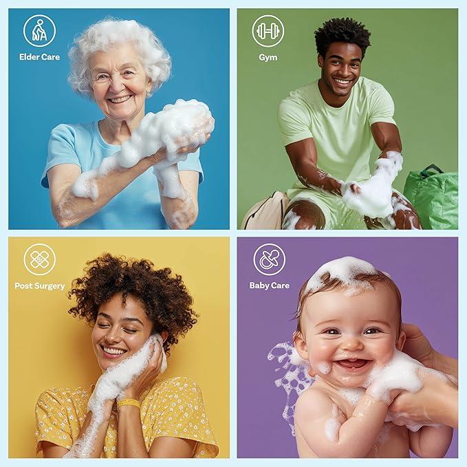 🧼 Disposable Rinse-Free Bathing Wipes