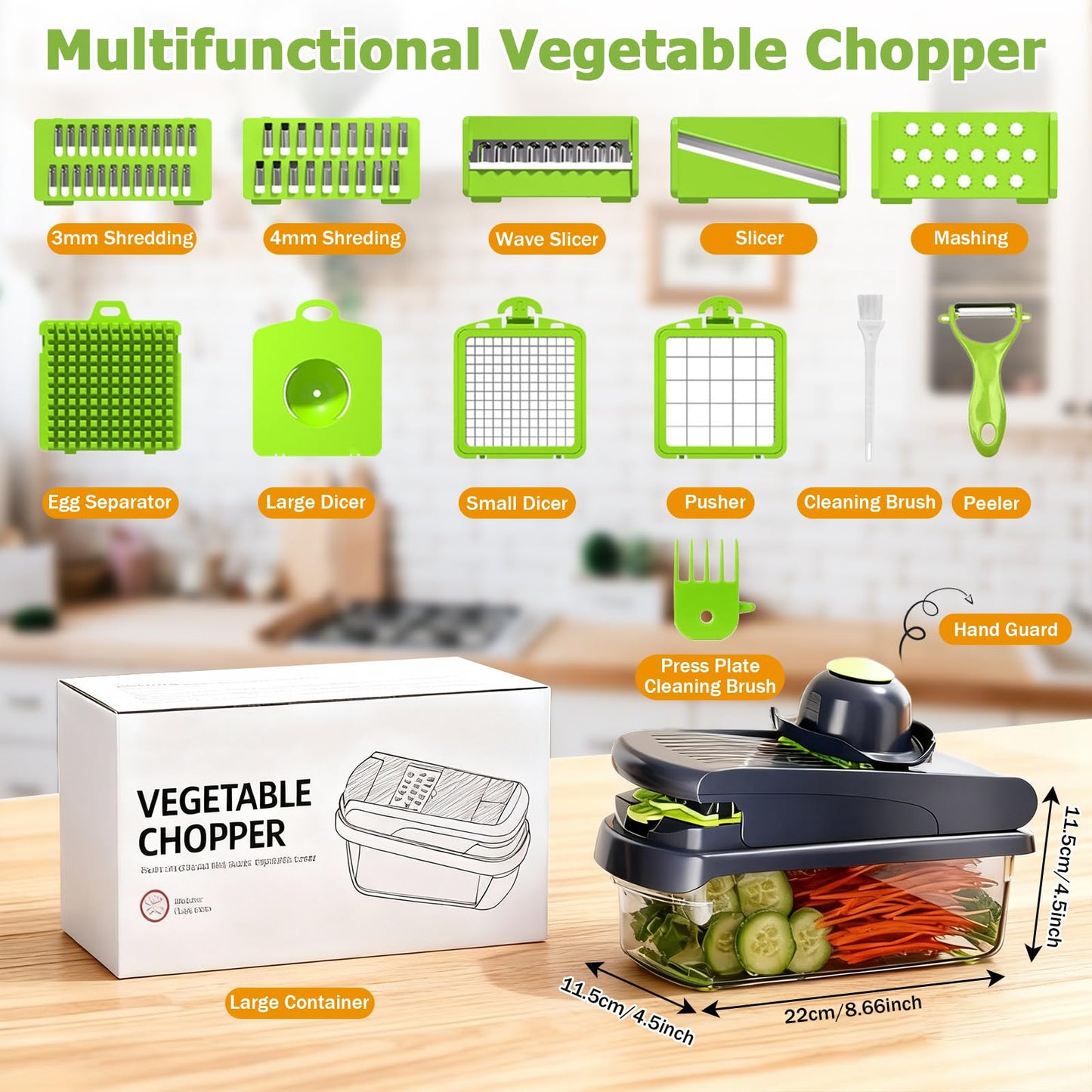 15-in-1 Multifunctional Vegetable Chopper