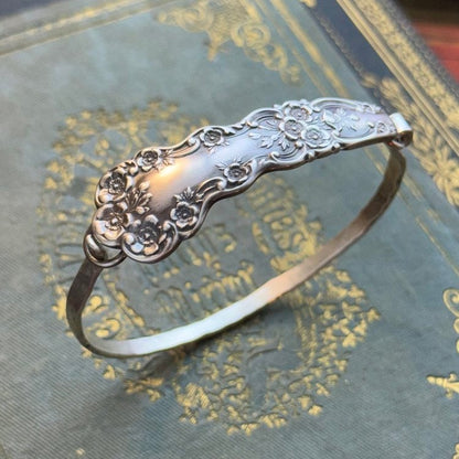 🔥LAST DAY 59% OFF✨Handmade Sterling Spoon Bangle - Crafted from Authentic Vintage Silverware