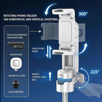 New portable selfie stick, mini tripod, flip-able flexible tripod