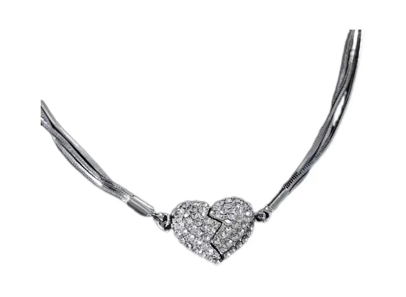🔥Valentine's Day gift，Magnetic Love Patchwork Necklace