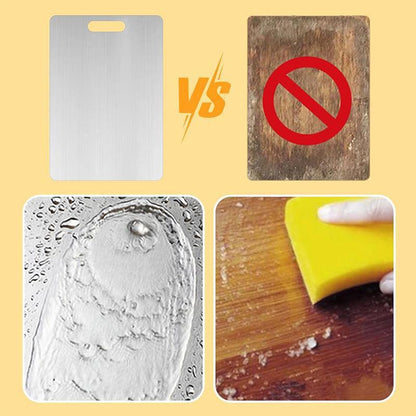 🏆🔥Stainless Steel Double Sided Chopping Board