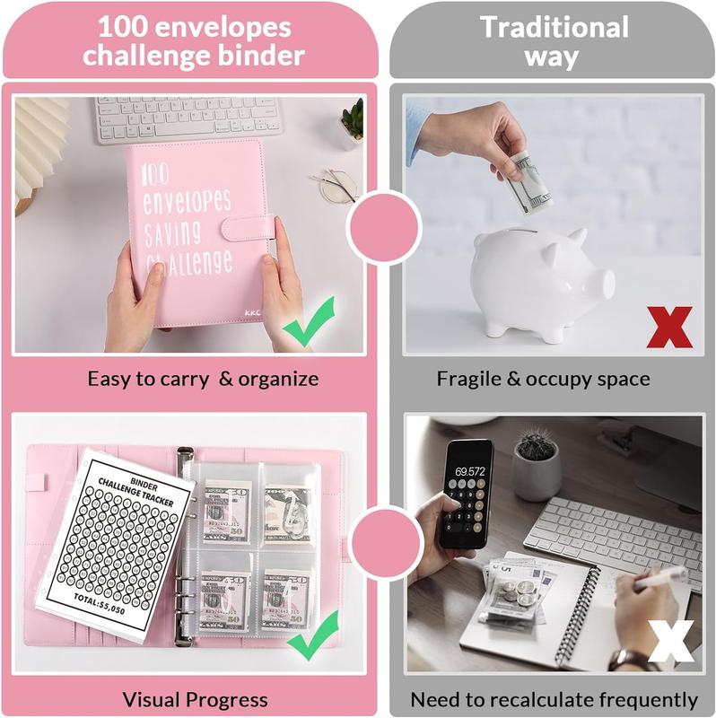 Savings Challenge Savings Book, the fun and easy way to save $5,050