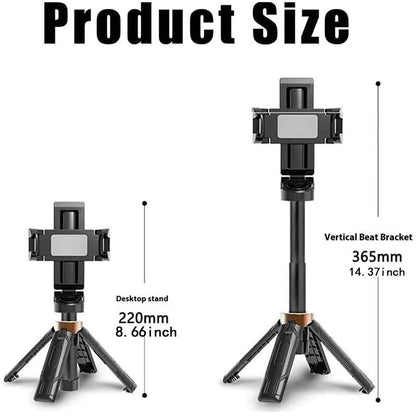 New portable selfie stick, mini tripod, flip-able flexible tripod