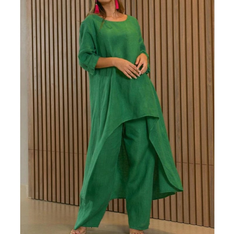 🔥SUMMER SALE🔥 Casual Irregular Long Sleeve Two-piece Set 💥 BUY 2 FREE SHIPPING