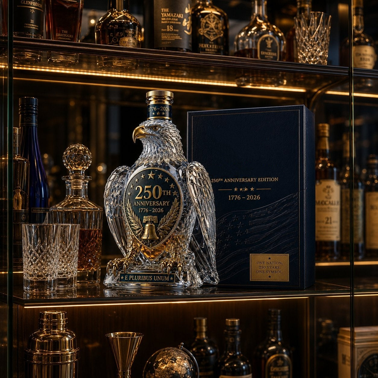 🦅Limited-Time 49% OFF & Free Shipping🔥🦅Hawk Whiskey Bottle&Cup -250th Anniversary Commemorative Bottle&Cup