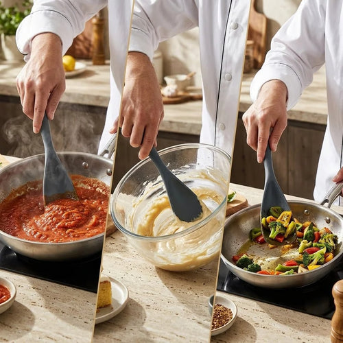🥄 Premium Silicone Cooking Spoons for Non stick Cookware🍳