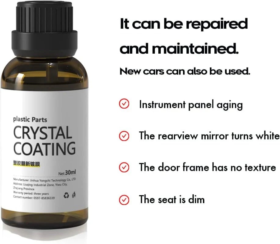 Car Plastic Parts Crystal Coating Restorer