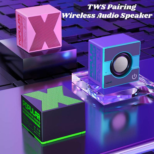 Mini Wireless Audio Speakers with TWS Pairing