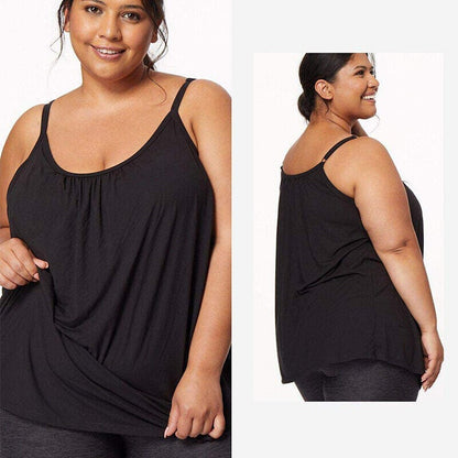 🏆Loose-fitting Tank Top With Built-in Bra