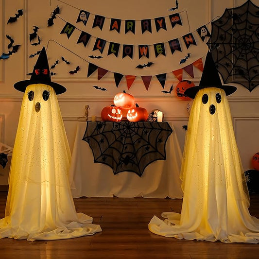 🔥2025 New Flash Upgrade 🌠 - 65" Giant Glittering Ghost 👻✨