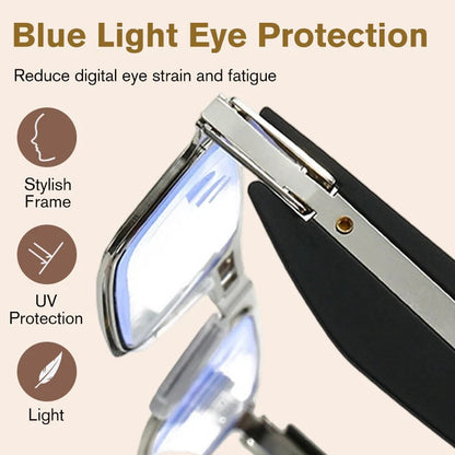(🎁Last Day 50% OFF)👓Foldable Anti-Blue Light Reading Glasses with Case