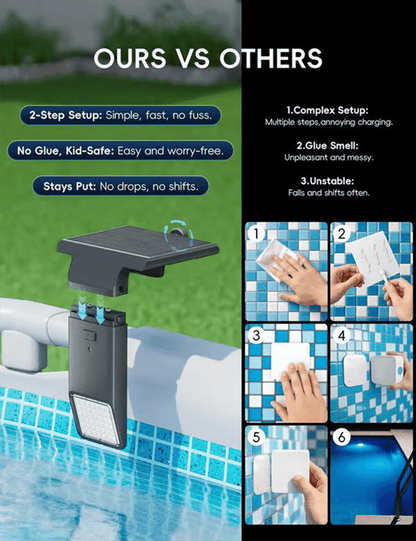 Poolside Solar light, Solar Light for Swimming Pool✨