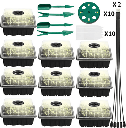 Last day Only $4.33 each - Adjustable Humidity Seed Starter Trays