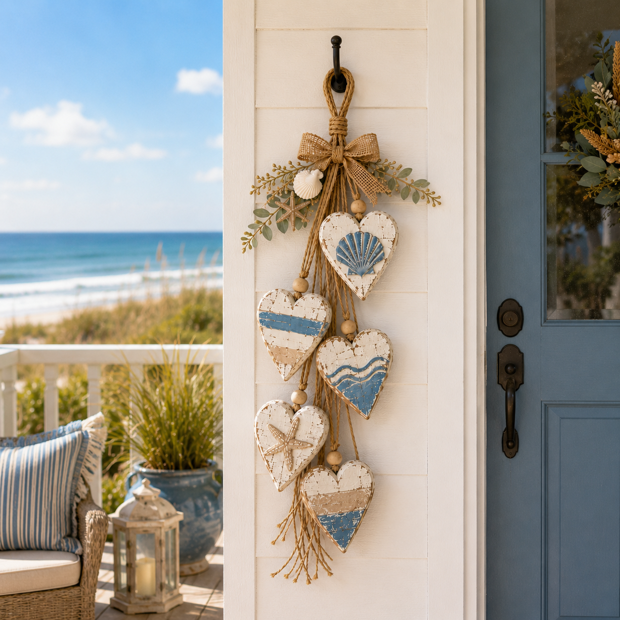 🤎 LED Hanging Heart Wall Decor – Warm Glowing Rustic Home Accent ✨