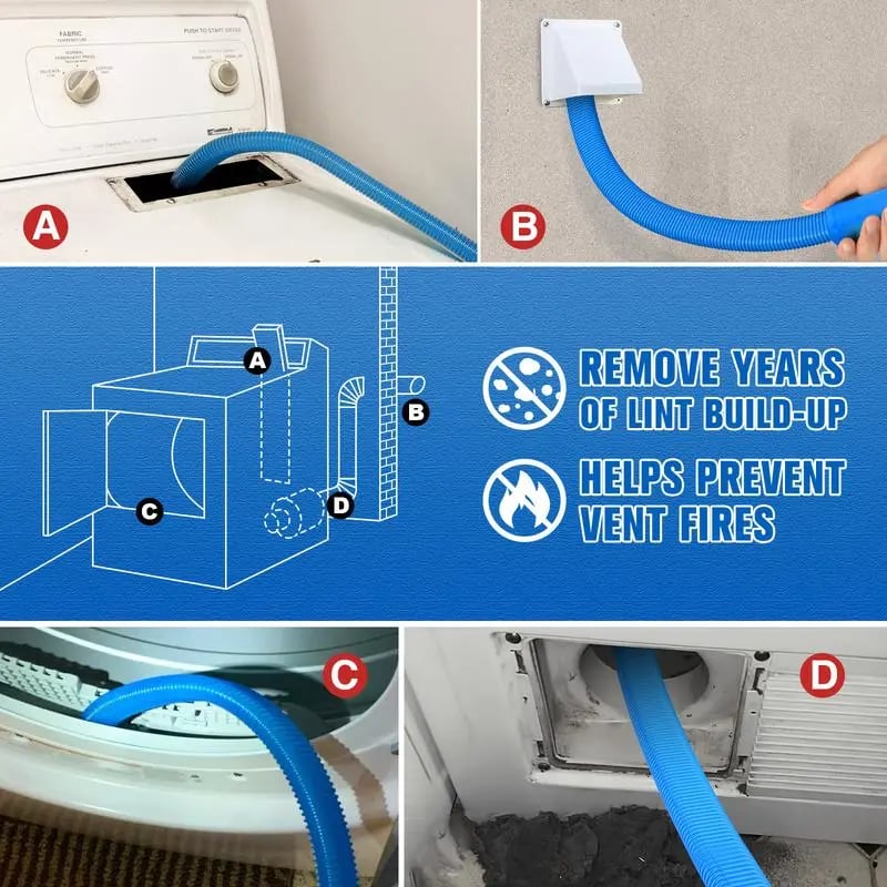 Dryer Vent Cleaner Kit Vacuum