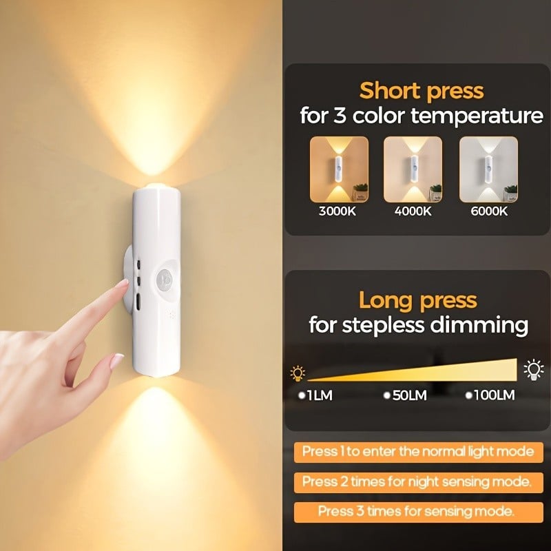 🔥Christmas Sale - Rechargeable Smart LED Motion Sensor Ambient Light