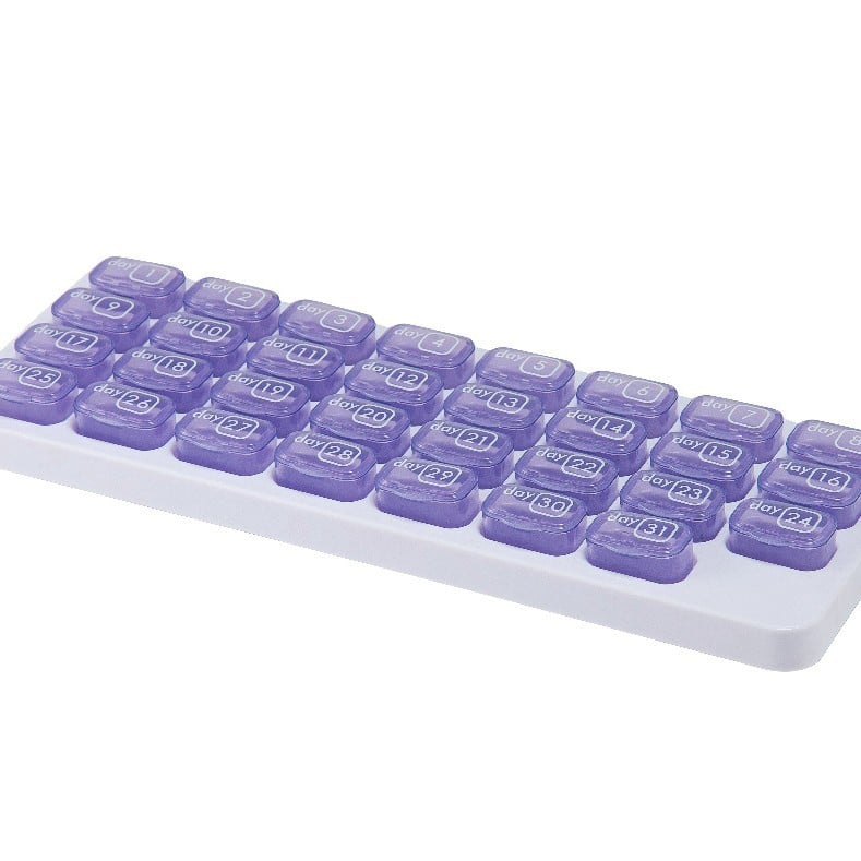 💊 31-Day Monthly Pill Organizer with Easy-Open Lids & Removable Daily Pods🔥