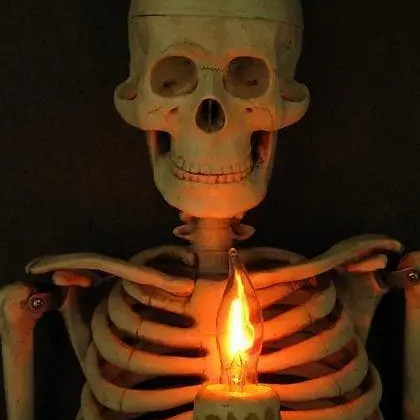 🔥3D Skull Candle Photo Frame⚡
