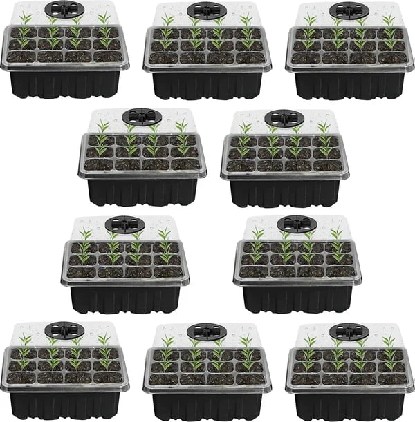 Last day Only $4.33 each - Adjustable Humidity Seed Starter Trays