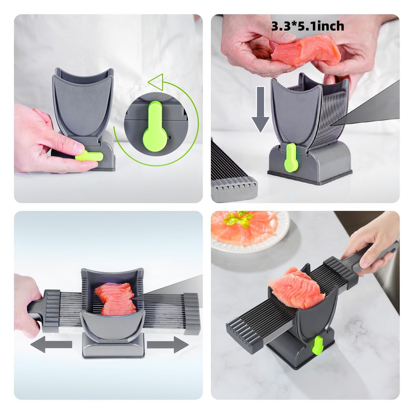17-In-1 Stainless Steel Meat Cleaver Kitchen Knife