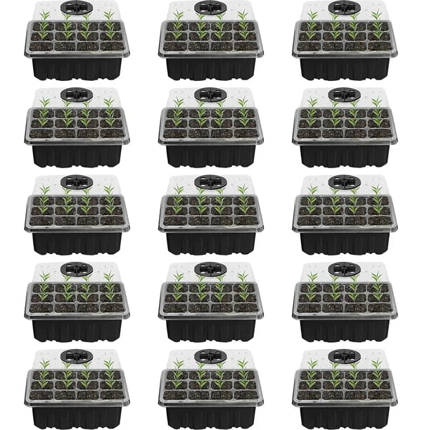 Last day Only $4.33 each - Adjustable Humidity Seed Starter Trays