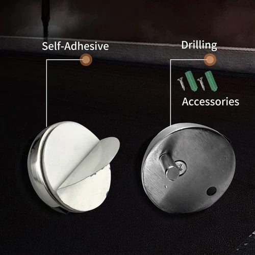 🔥HOT SALE🔥Hidden Stainless Steel Rubber Dual-use Door Stopper Door Holders