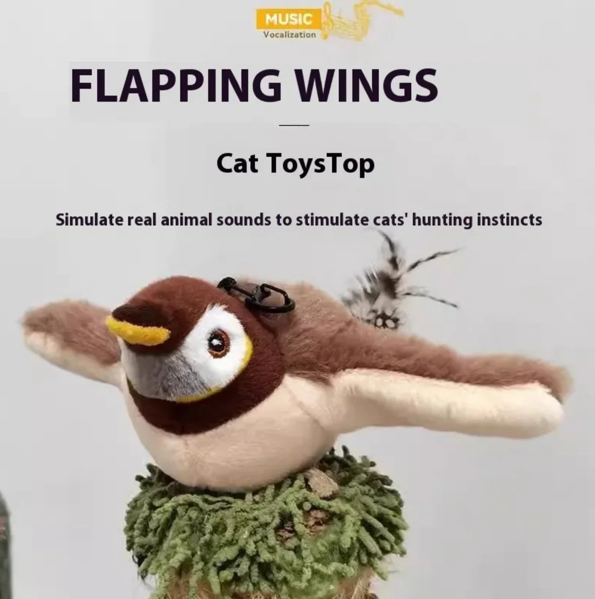 SmartBird 🐦⚡ | The Self-Play Cat Toy That Never Gets Bored!