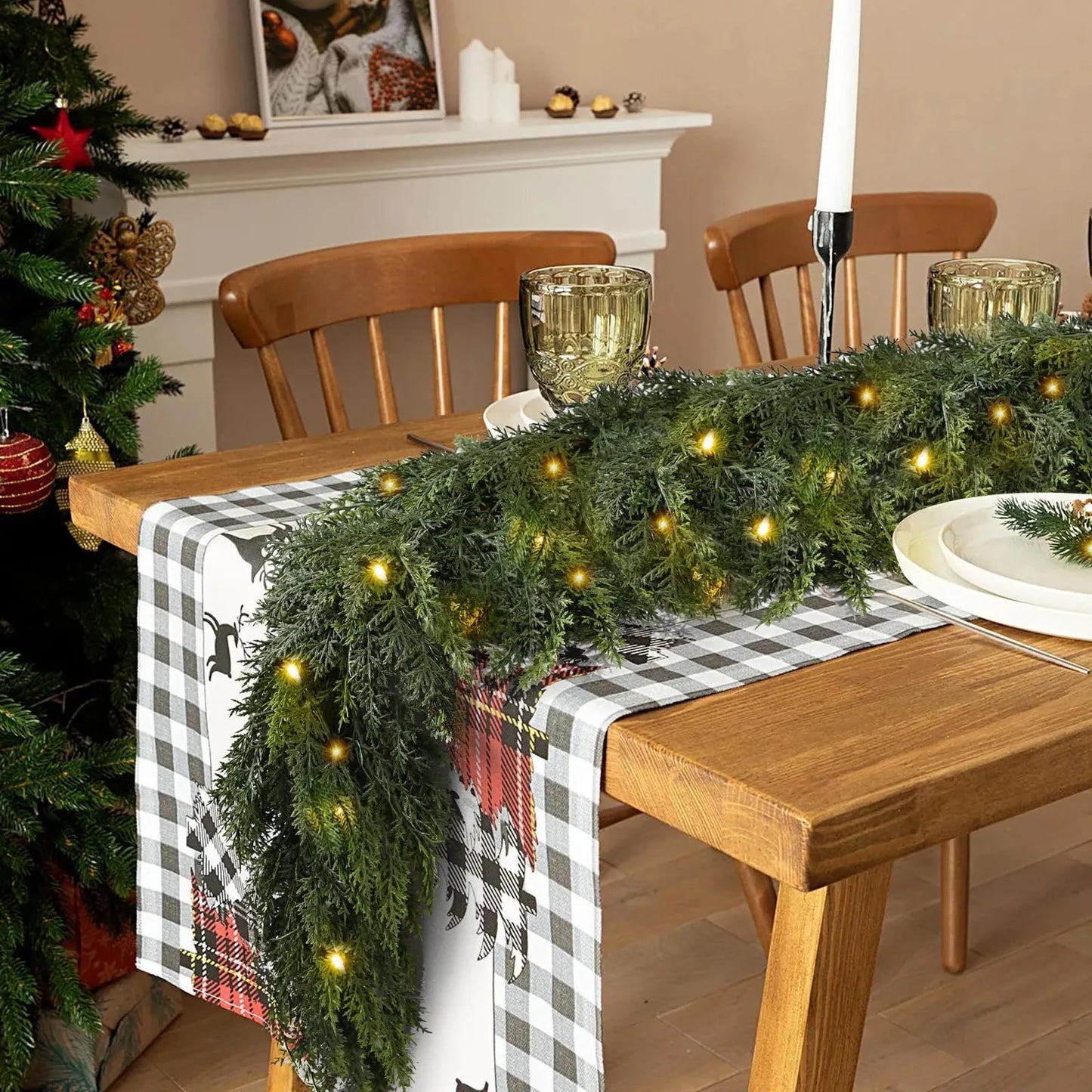 🎄Christmas Hot Sale 49%OFF⛄Artificial Cedar Garland🎄