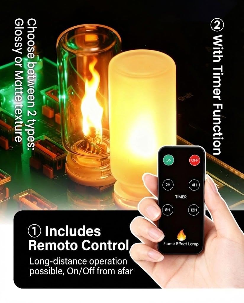 USB Flame Ambiance Light