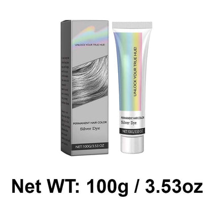 🎁 2-in-1 Natural Essence Extract Silver Hair Dye