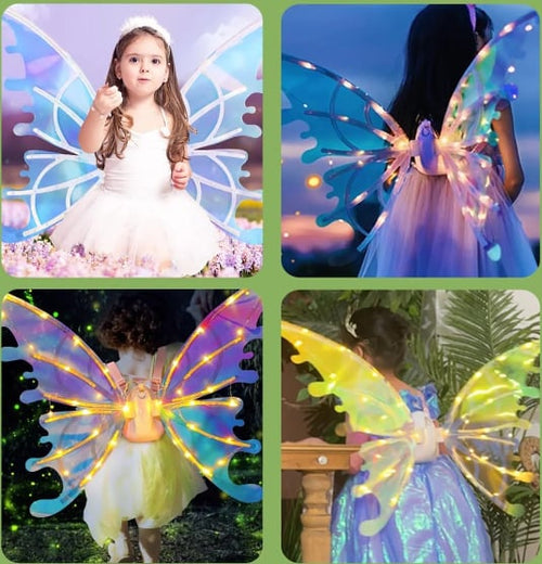 🧚‍♀️Sparkle LED Fairy Wings – Dreamy Gift for Birthdays & Holidays🎁