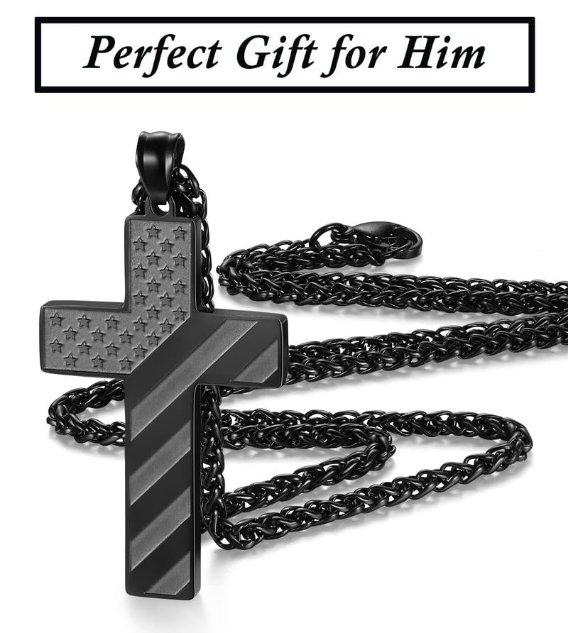 🏆Flash Sale⚡ 50K+ SOLD! Almost Gone-💥🎉✨Flag Cross Necklace, Best Gifts