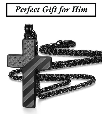 🏆Flash Sale⚡ 50K+ SOLD! Almost Gone-💥🎉✨Flag Cross Necklace, Best Gifts