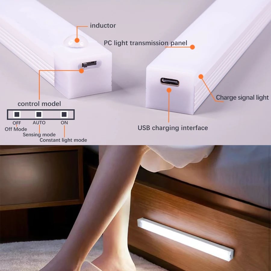 🔥BIG SALE💡Punch-free Smart Motion Sensor Magnetic Rechargeable LED Light