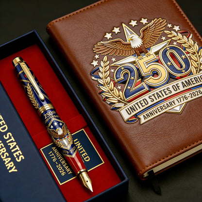 🔥Last Day 60% OFF -- 250th U.S. Anniversary Pen & Notebook Set