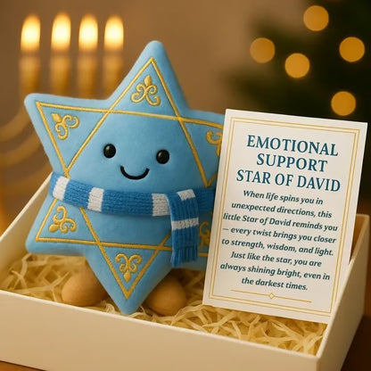 🔥Crafted by Hand-✨Hanukkah Emotional Support Plush with Gift Card💌