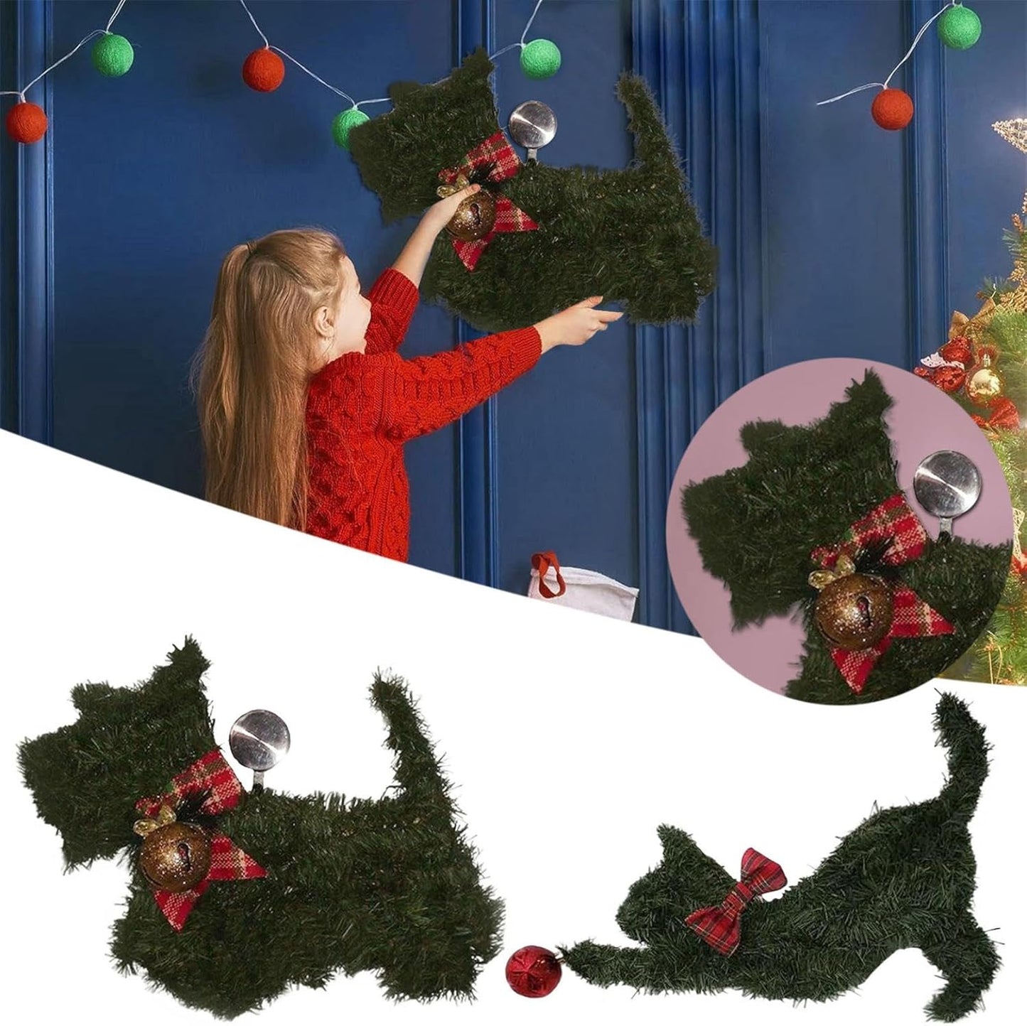 🔥Black Friday Sale - 49% OFF🔥Dachshund Christmas Wreath Series