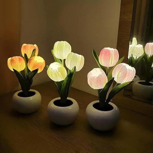 Tulip Lamp LED Simulation Tulip Night Light Decoration
